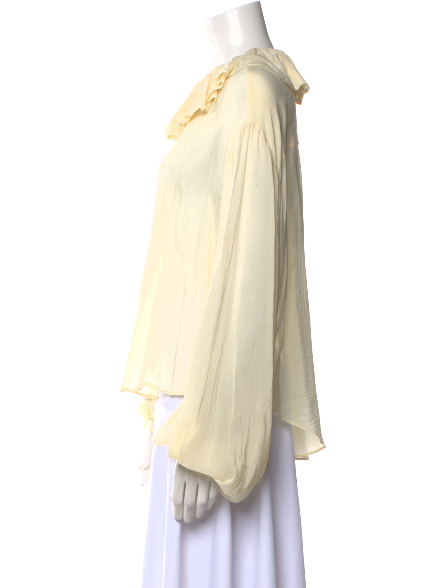 Khaite Crew Neck Long Sleeve Blouse