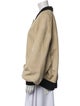 Khaite Suede Colorblock Pattern Bomber Jacket