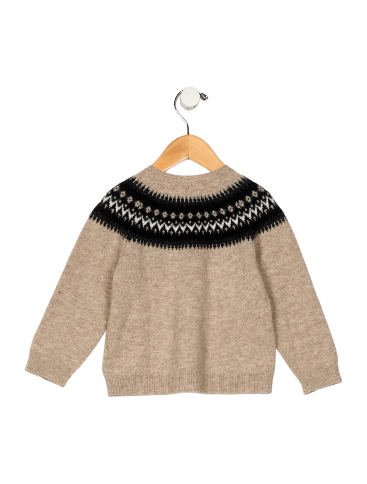 Khaite Toddler Girls' Wool Fair Isle Motif Sweater