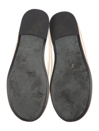 Khaite Mesh Leather Trim Embellishment Ballet Flats