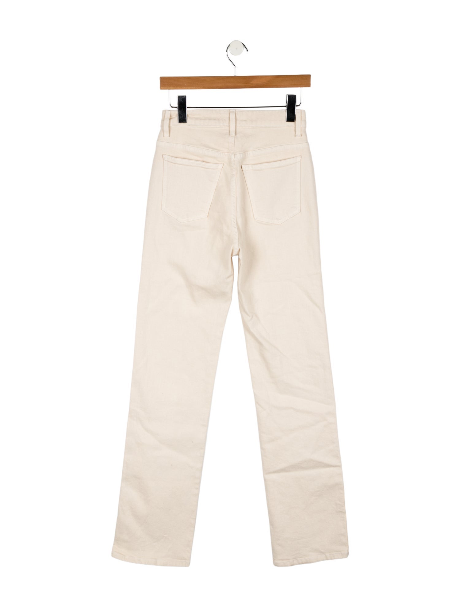 Khaite High-Rise Straight Leg Jeans