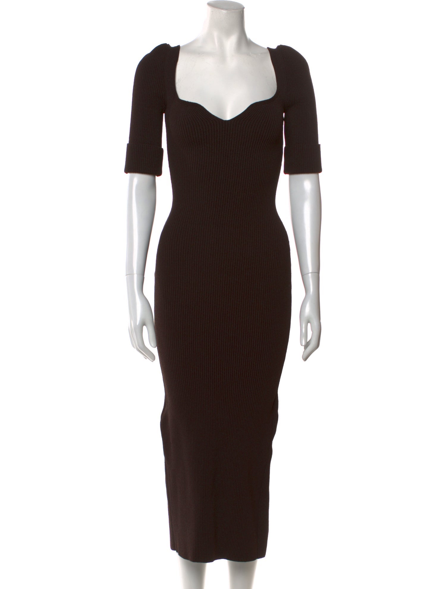 Khaite Square Neckline Midi Length Dress