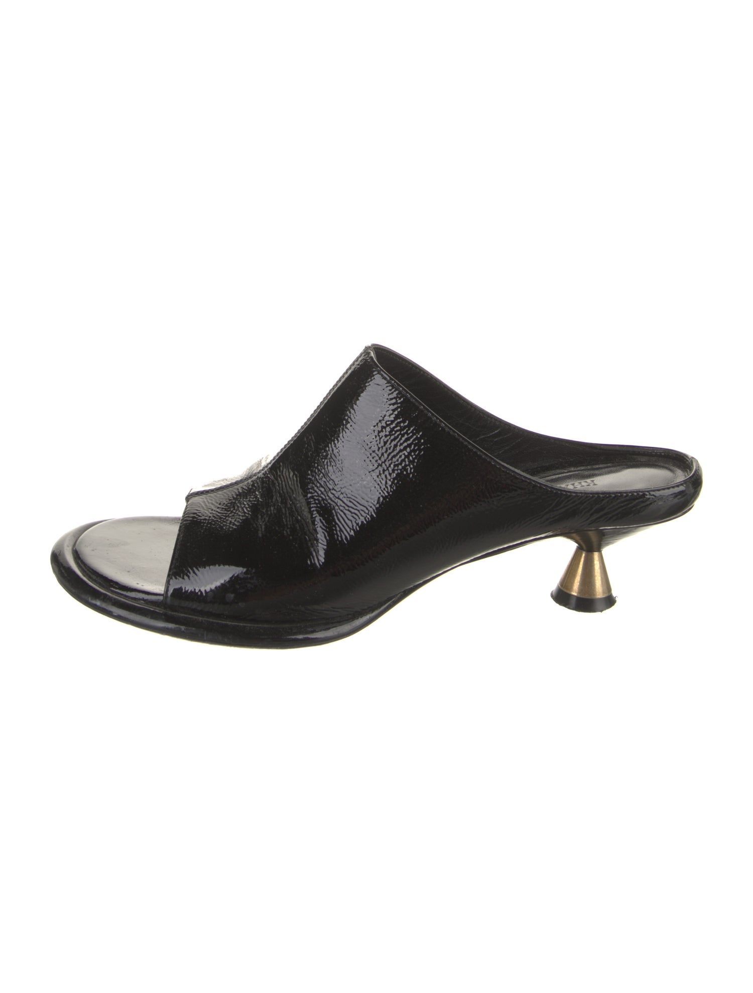 Khaite Patent Leather Slides