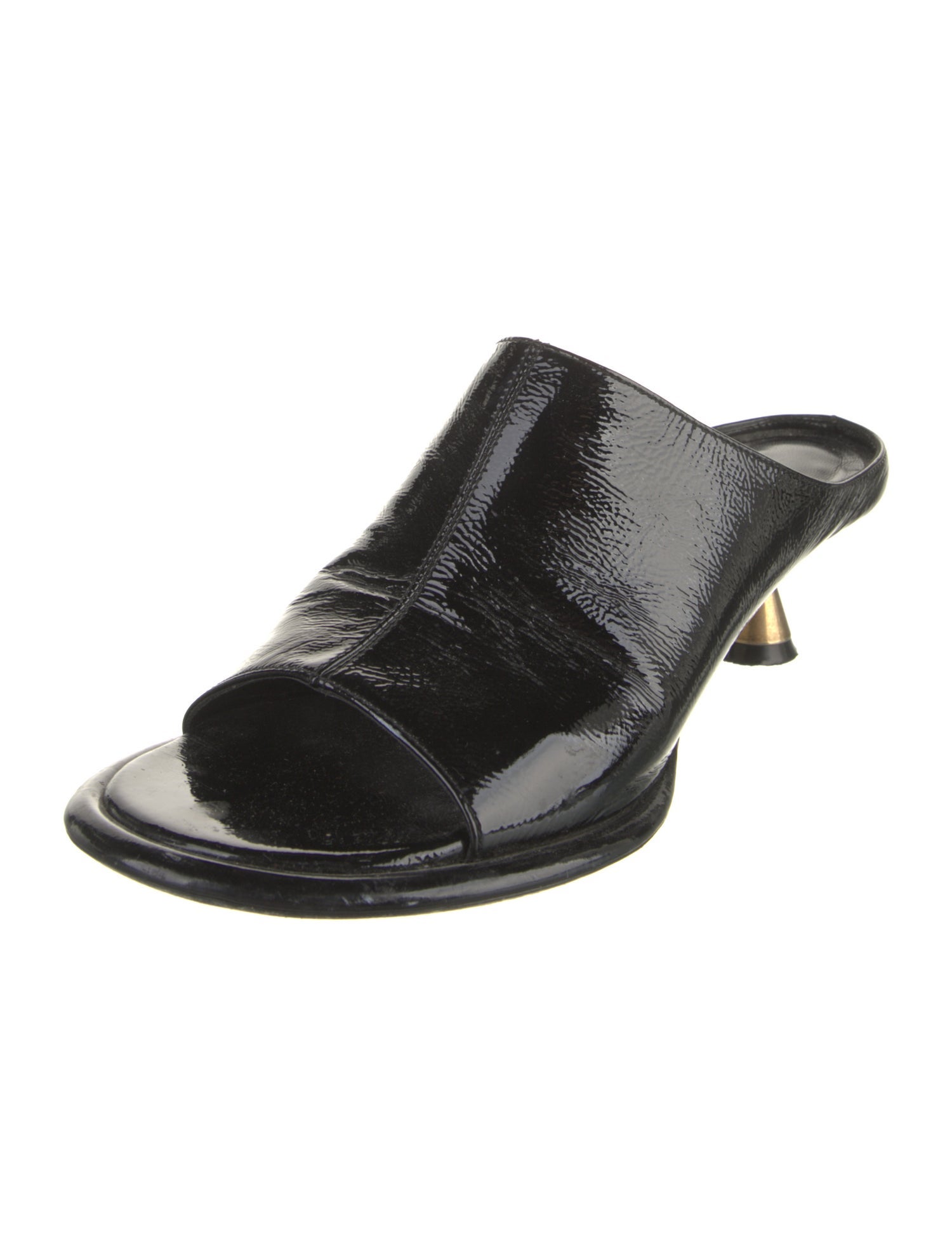 Khaite Patent Leather Slides