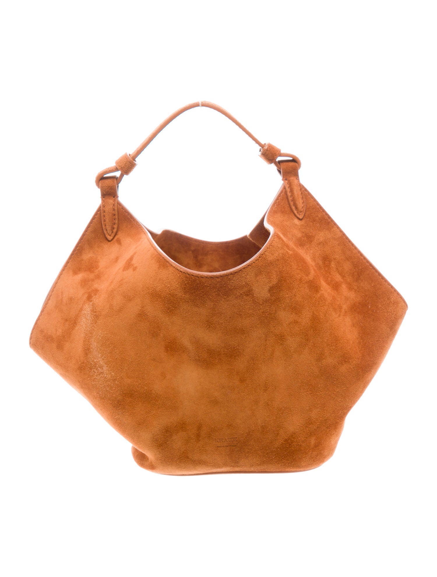 Khaite Suede Top Handle Bag