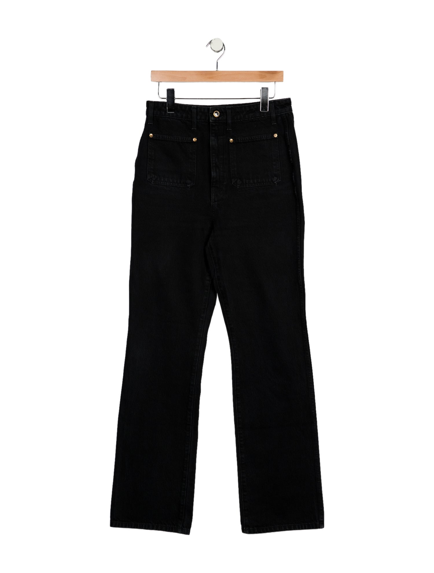 Khaite High-Rise Wide Leg Jeans