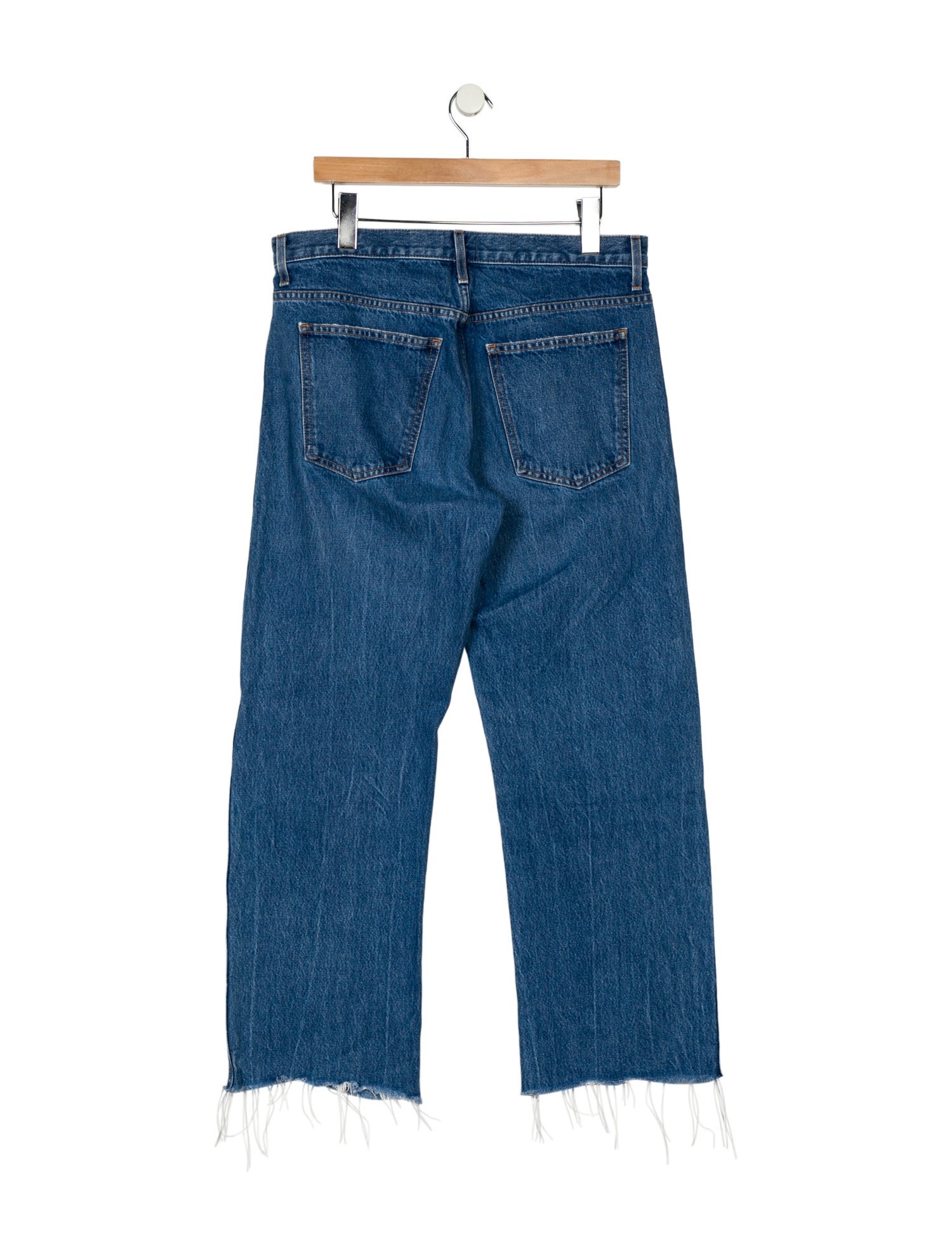 Khaite Mid-Rise Wide Leg Jeans