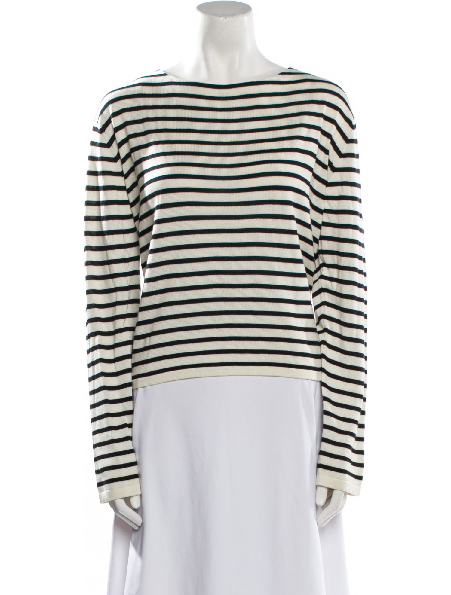 Khaite Silk Striped Sweater