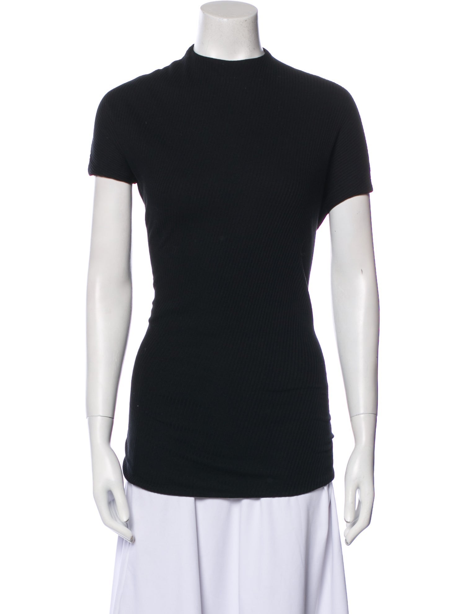Khaite Mock Neck Short Sleeve T-Shirt