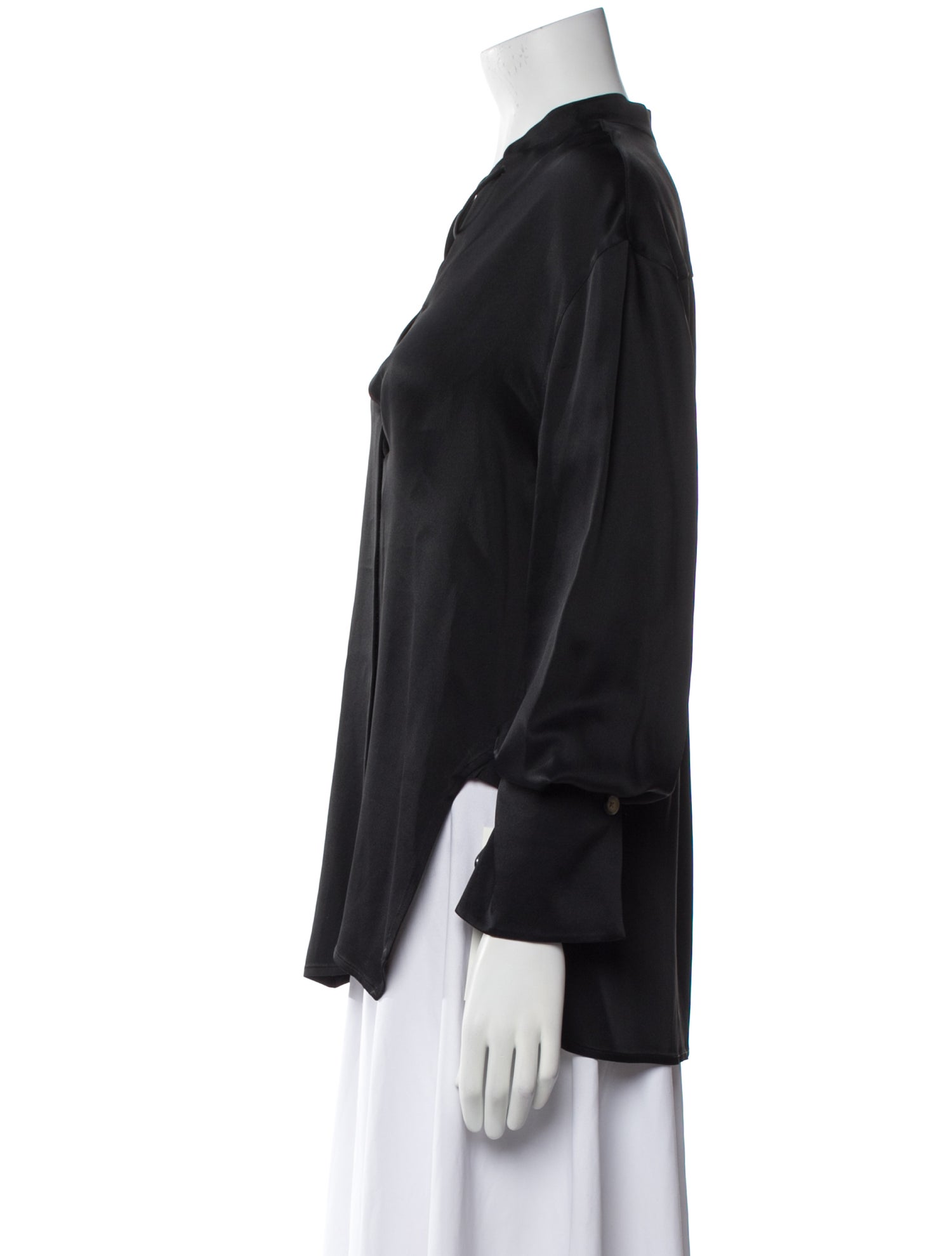 Khaite V-Neck Long Sleeve Blouse