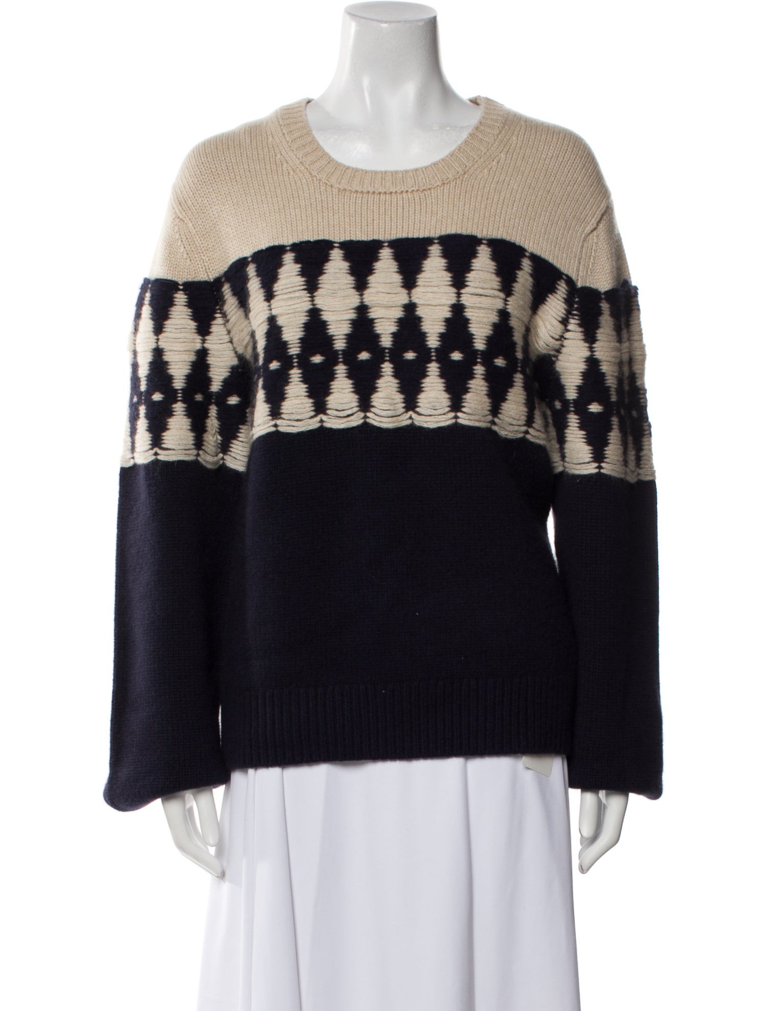 Khaite Cashmere Patterned Sweater