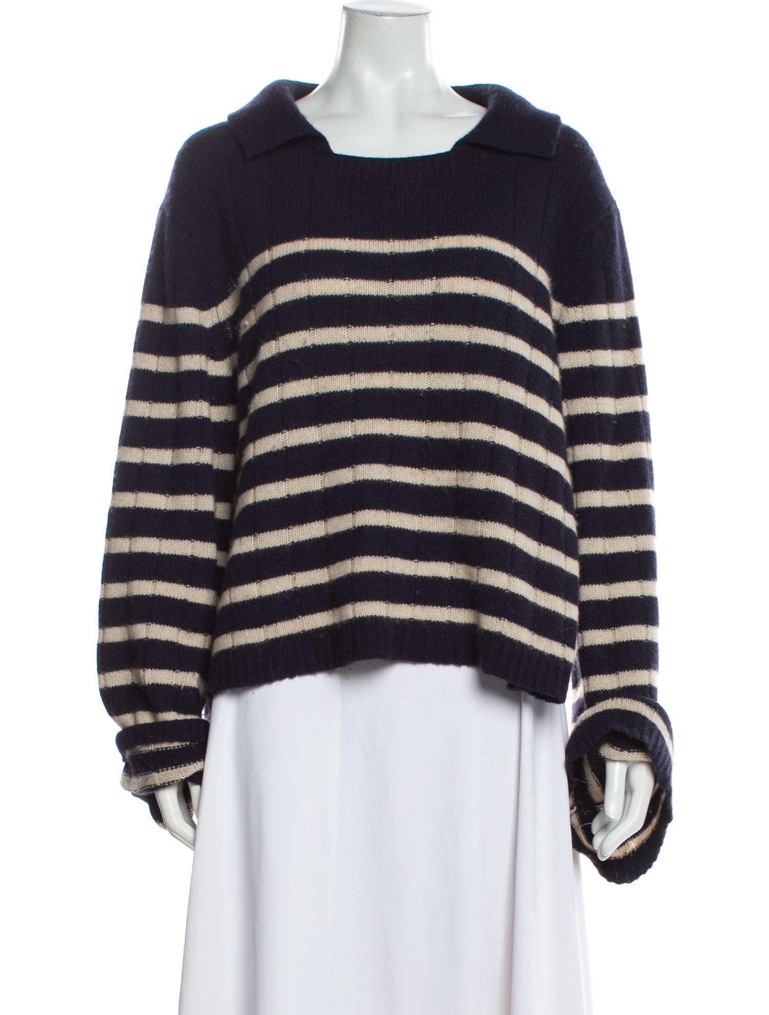 Khaite Cashmere Striped Sweater