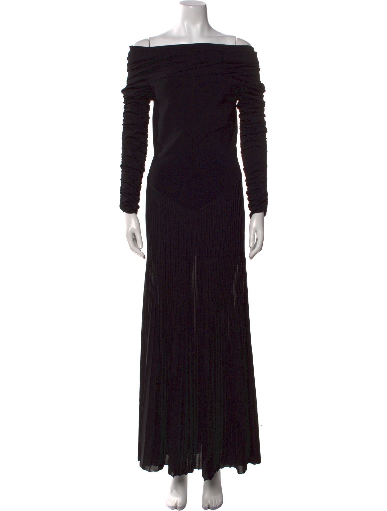 Khaite Off-The-Shoulder Long Dress