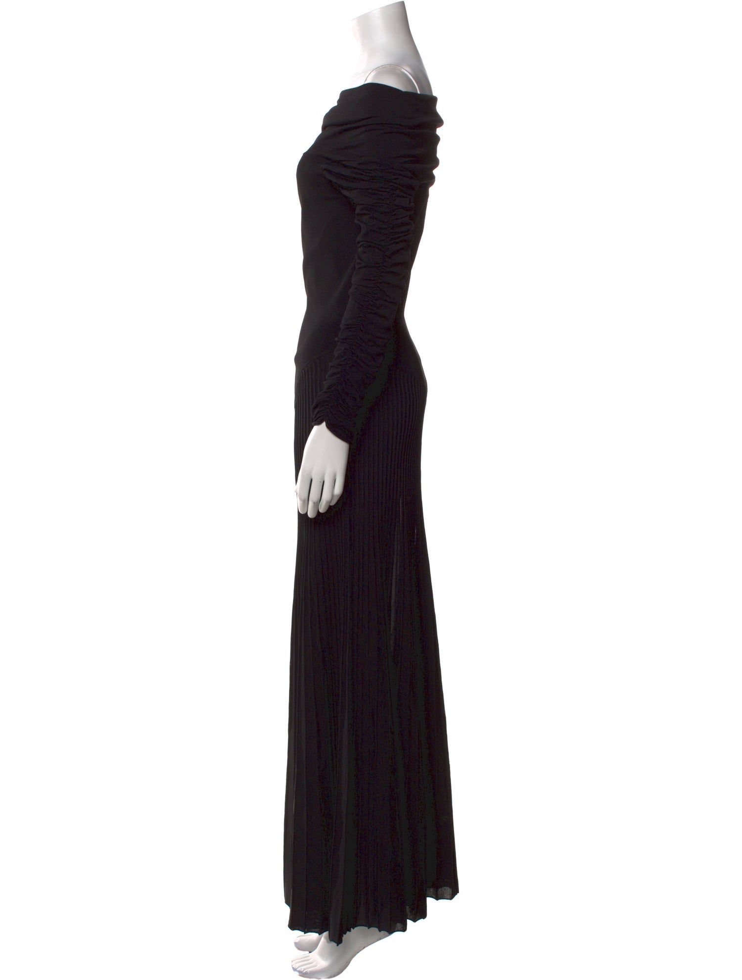 Khaite Off-The-Shoulder Long Dress