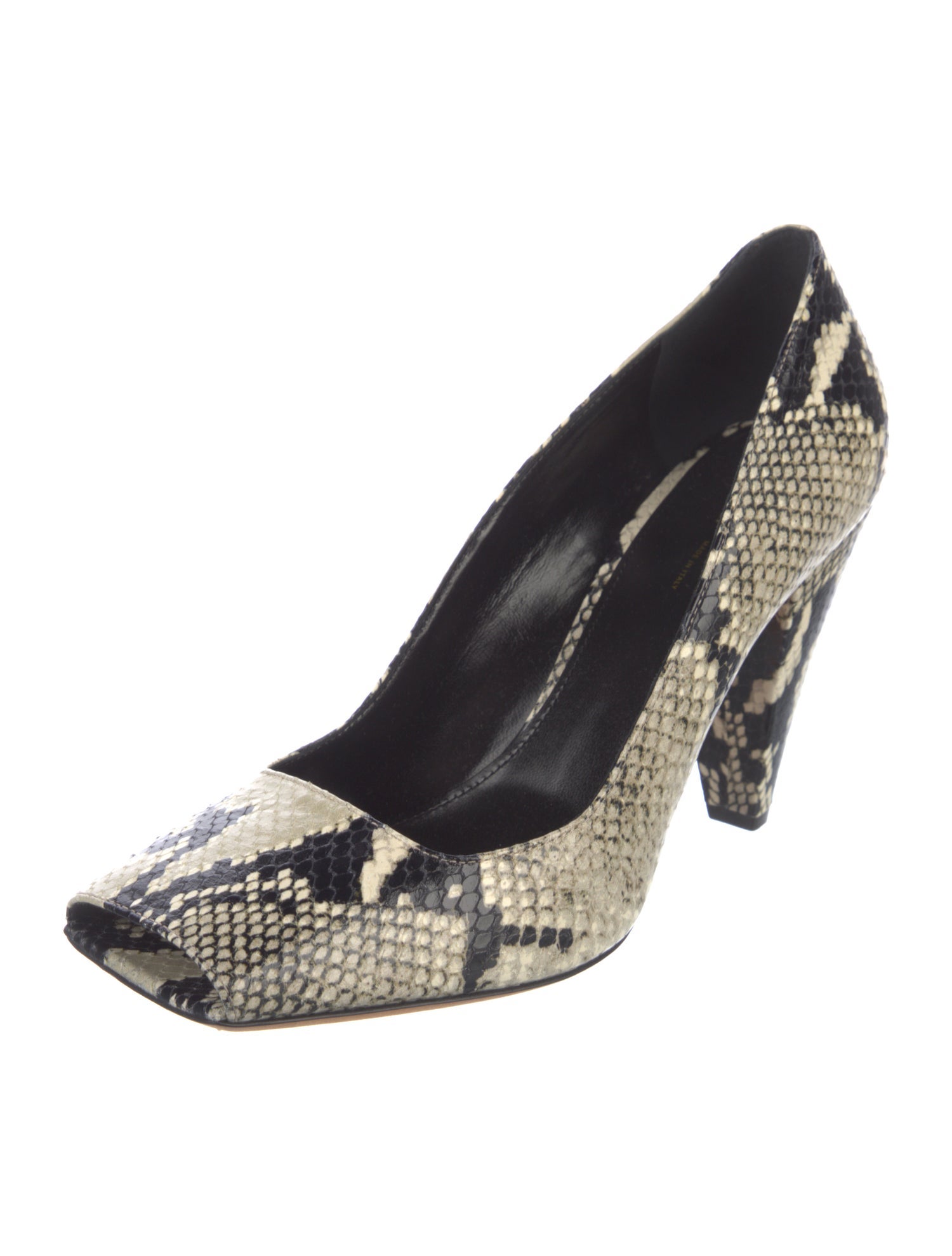 Khaite Leather Animal Print Pumps
