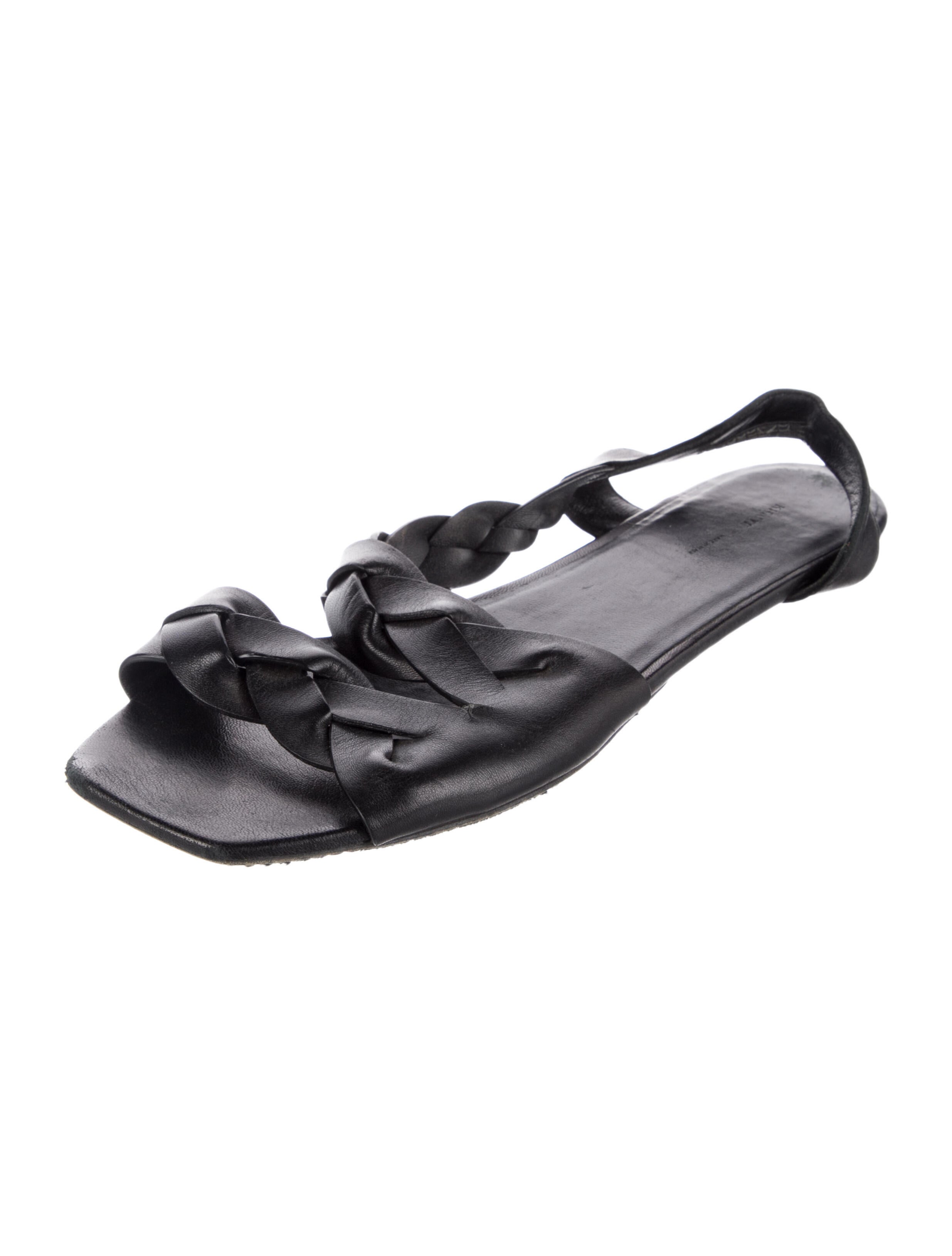 Khaite Leather Slingback Flats