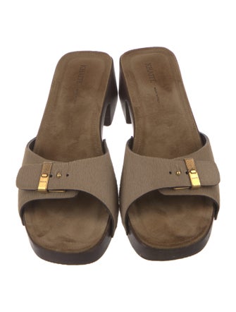 Khaite Ponyhair Slides