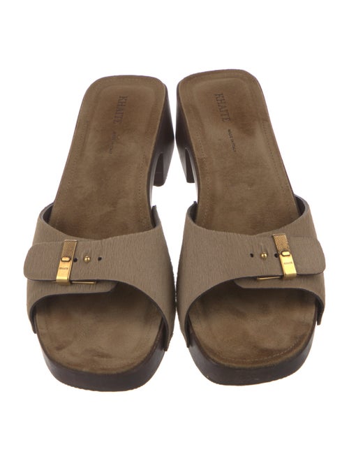 Khaite Ponyhair Slides