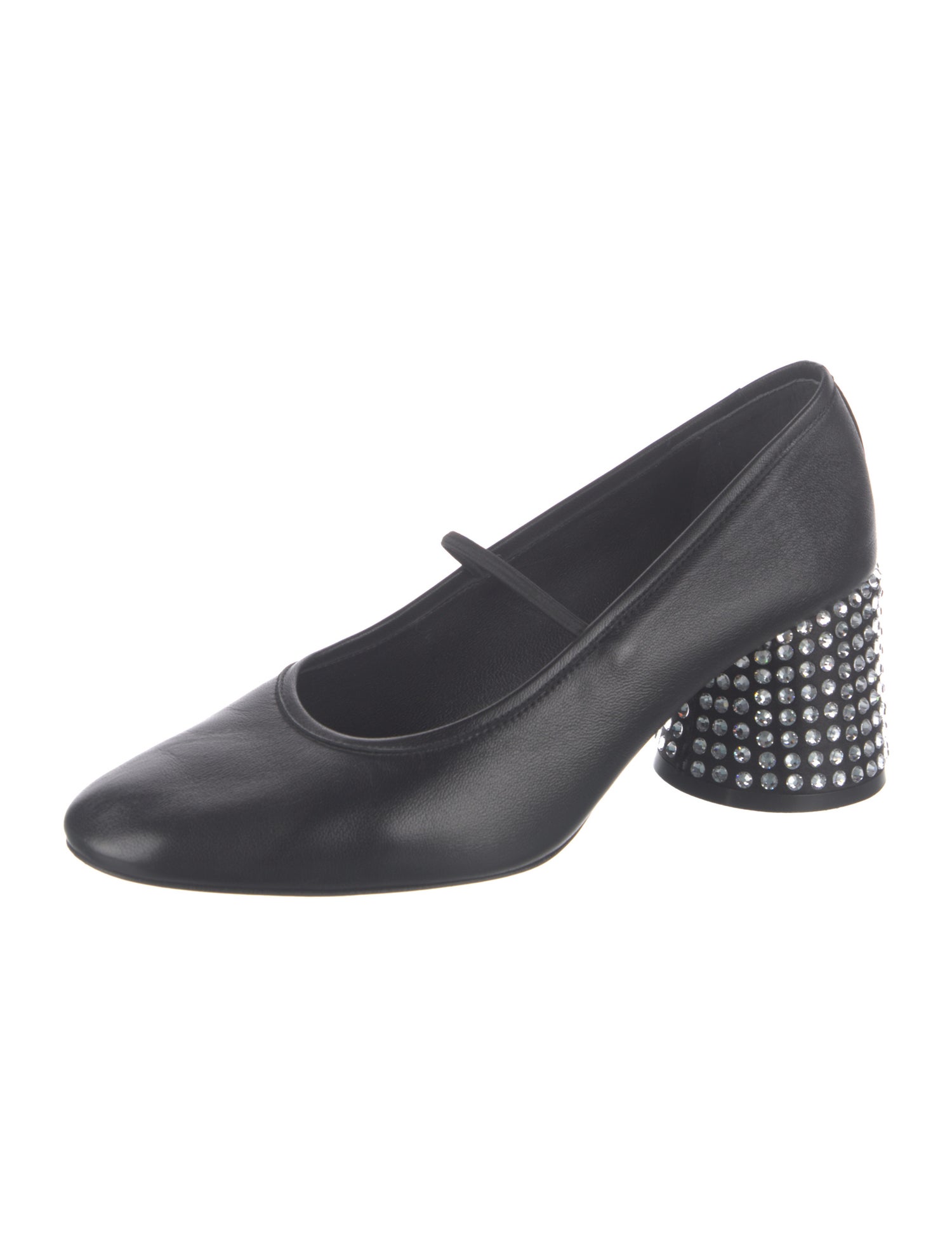 Khaite Leather Crystal Embellishments Pumps
