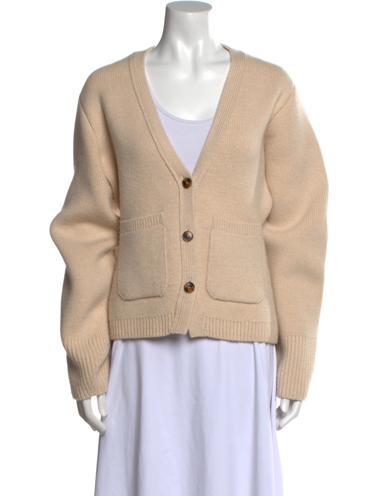 Khaite Cashmere V-Neck Sweater