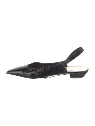 Khaite Colin Patent Leather Slingback Flats