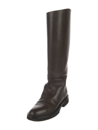 Khaite Leather Riding Boots