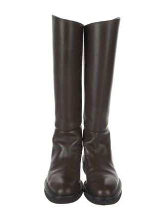 Khaite Leather Riding Boots