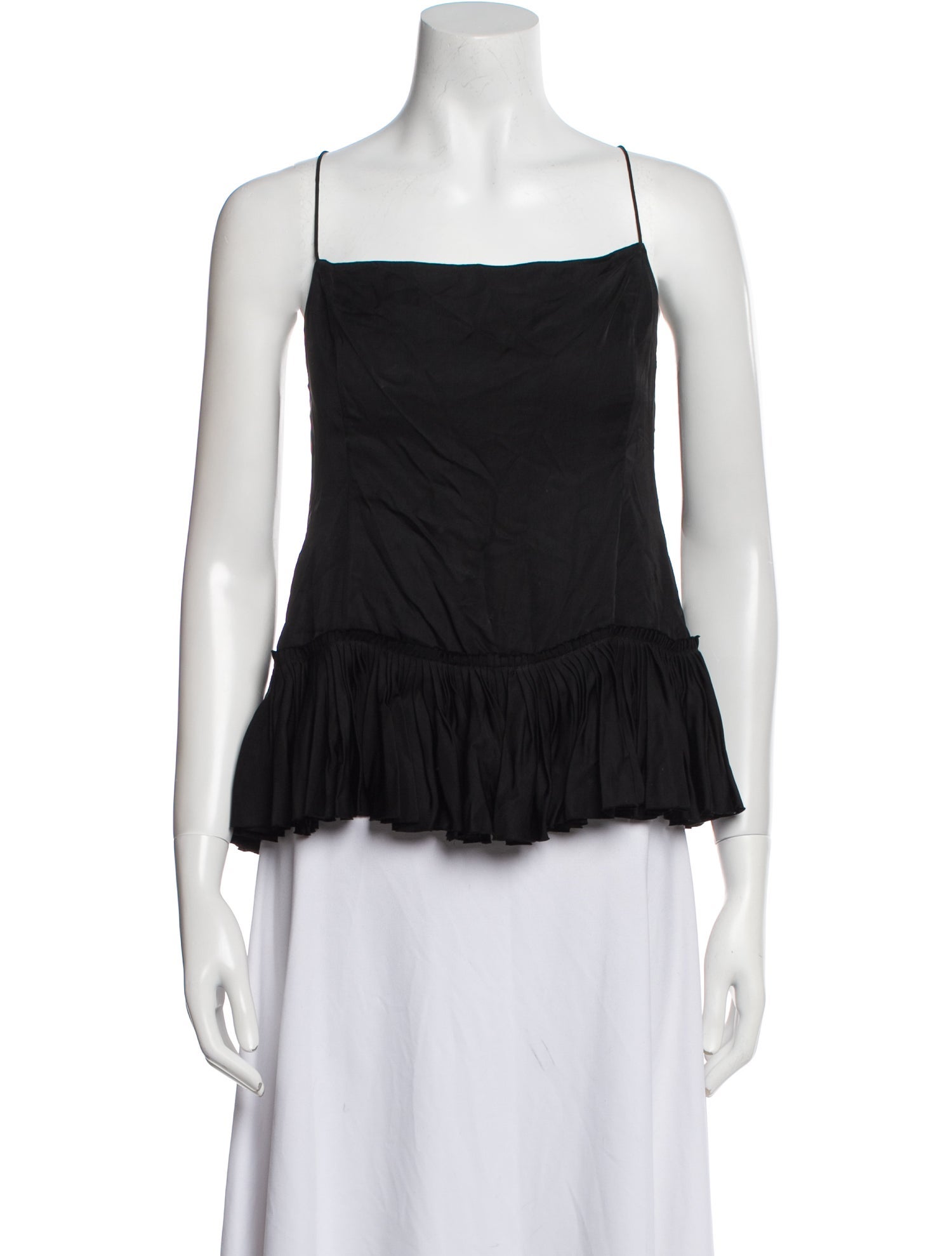 Khaite Square Neckline Sleeveless Top