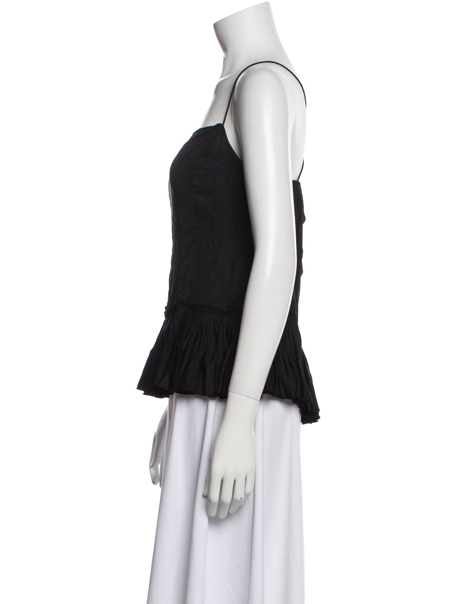 Khaite Square Neckline Sleeveless Top