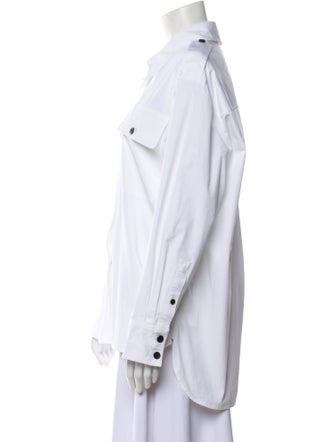 Khaite Long Sleeve Button-Up Top