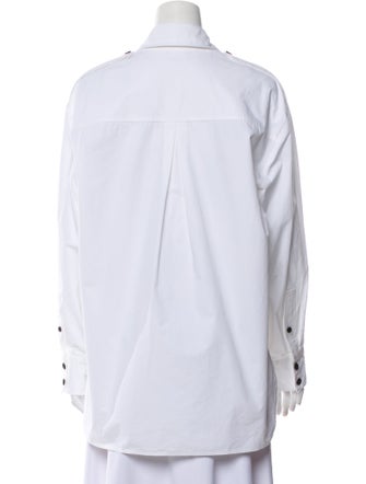 Khaite Long Sleeve Button-Up Top