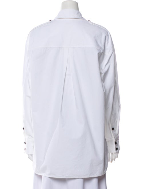 Khaite Long Sleeve Button-Up Top