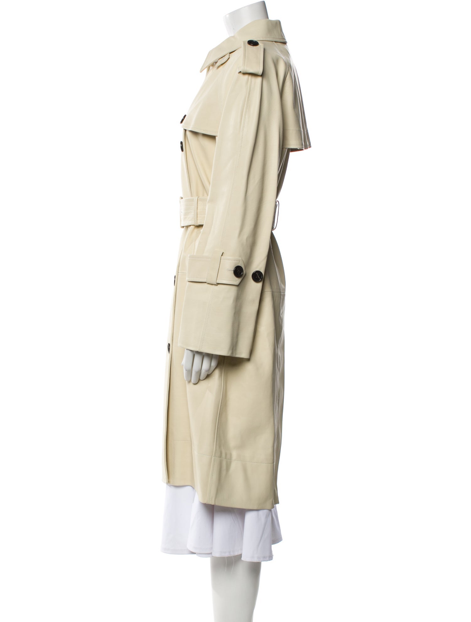 Khaite Leather Trench Coat w/ Tags