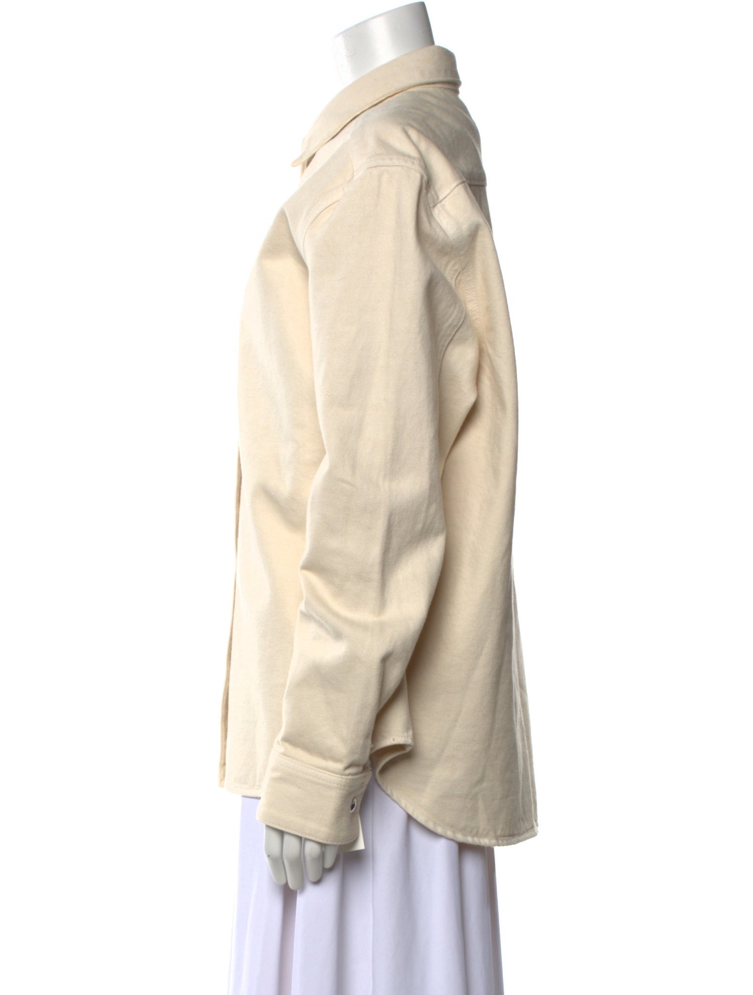 Khaite Long Sleeve Button-Up Top