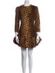 Khaite Animal Print Mini Dress