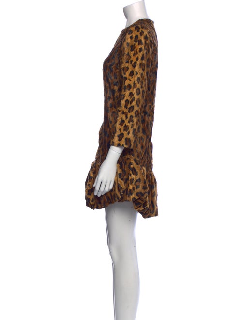Khaite Animal Print Mini Dress