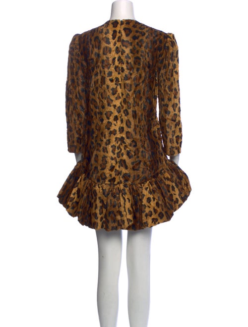 Khaite Animal Print Mini Dress