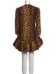Khaite Animal Print Mini Dress