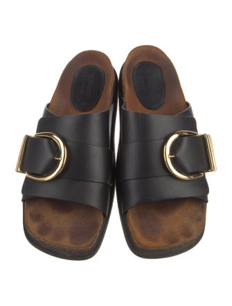 Khaite Leather Slides