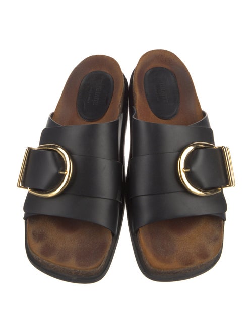 Khaite Leather Slides
