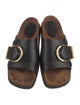 Khaite Leather Slides