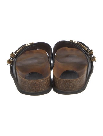 Khaite Leather Slides