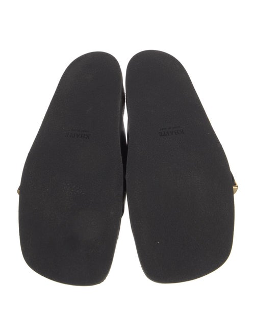 Khaite Leather Slides