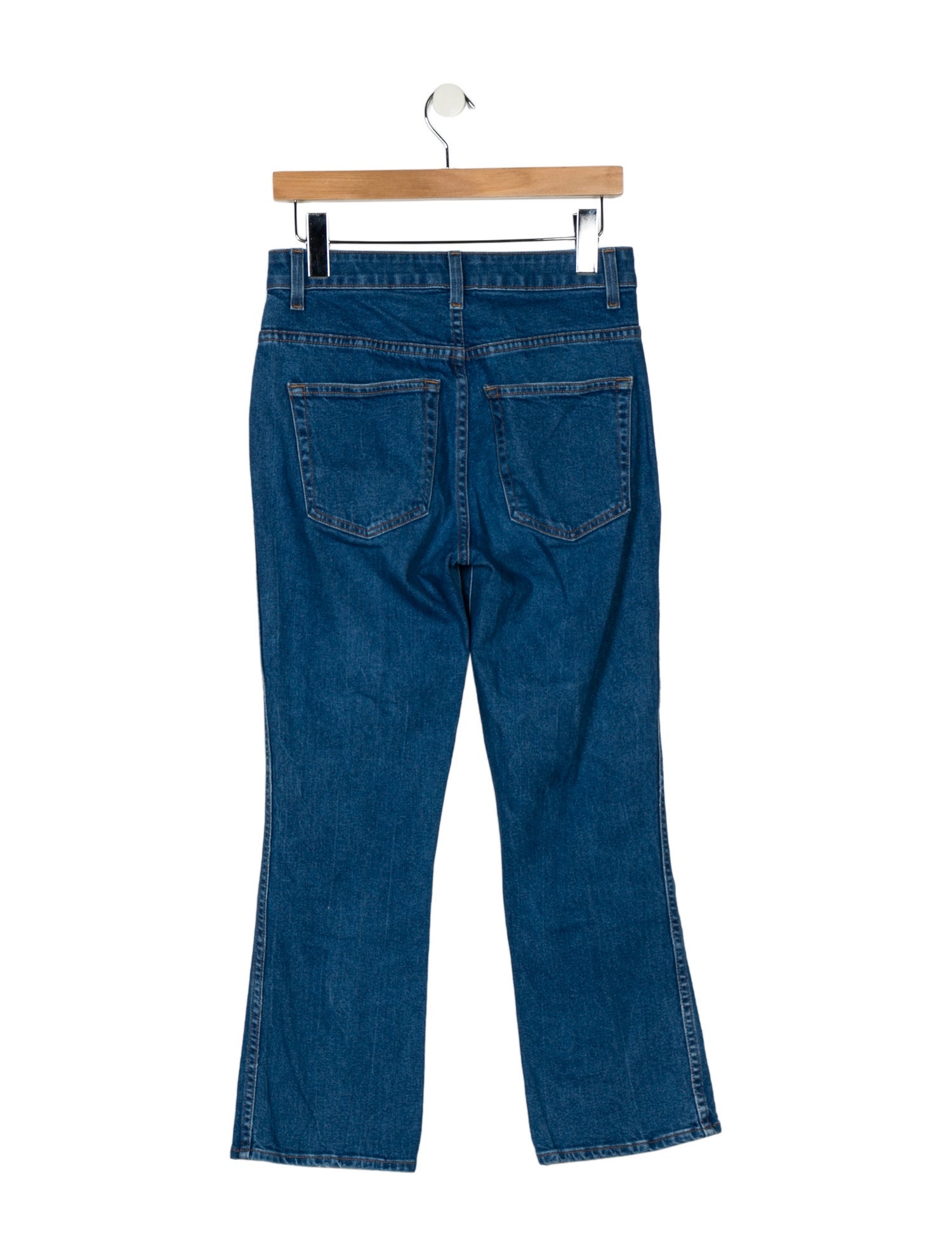 Khaite Mid-Rise Straight Leg Jeans