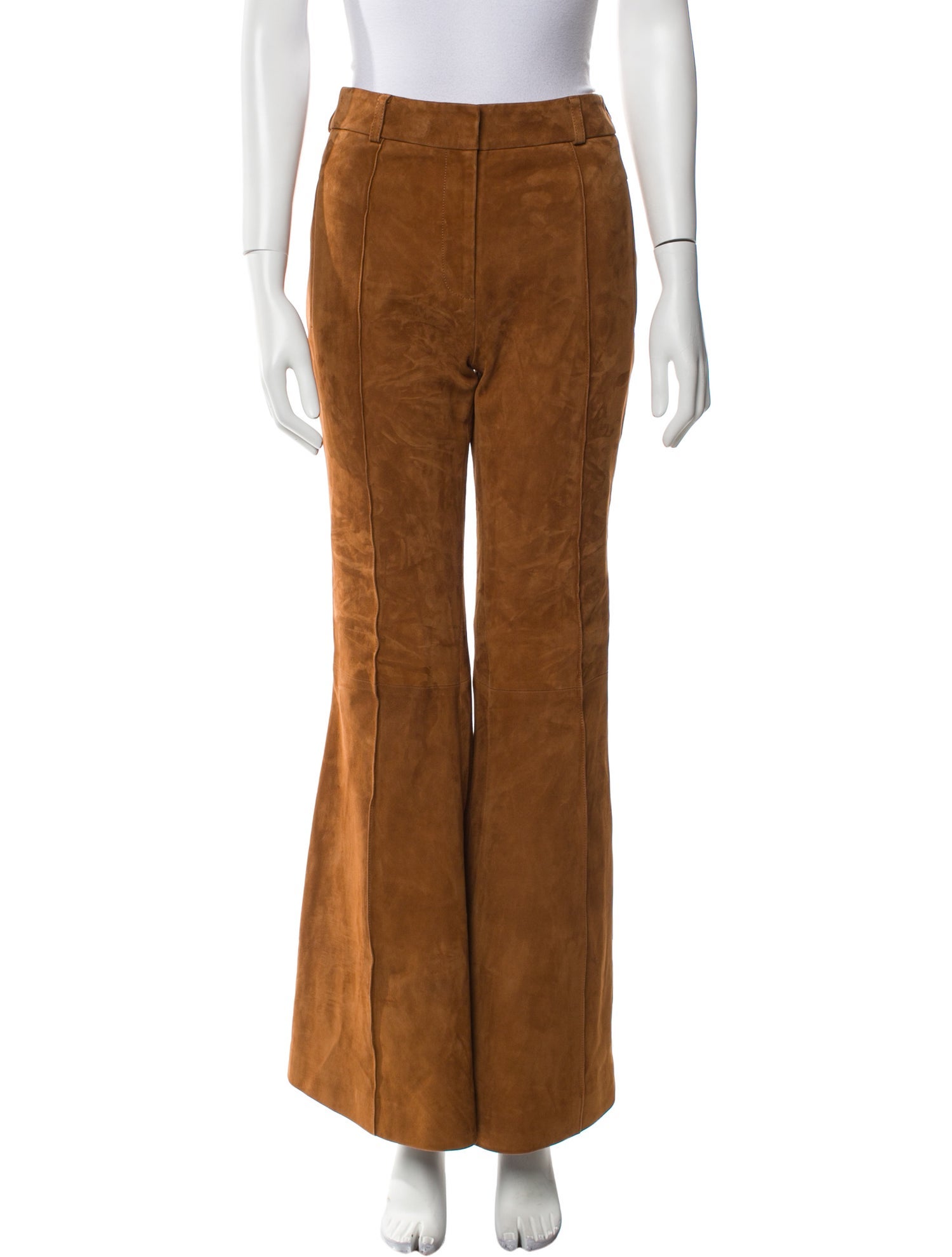 Khaite Suede Wide Leg Pants
