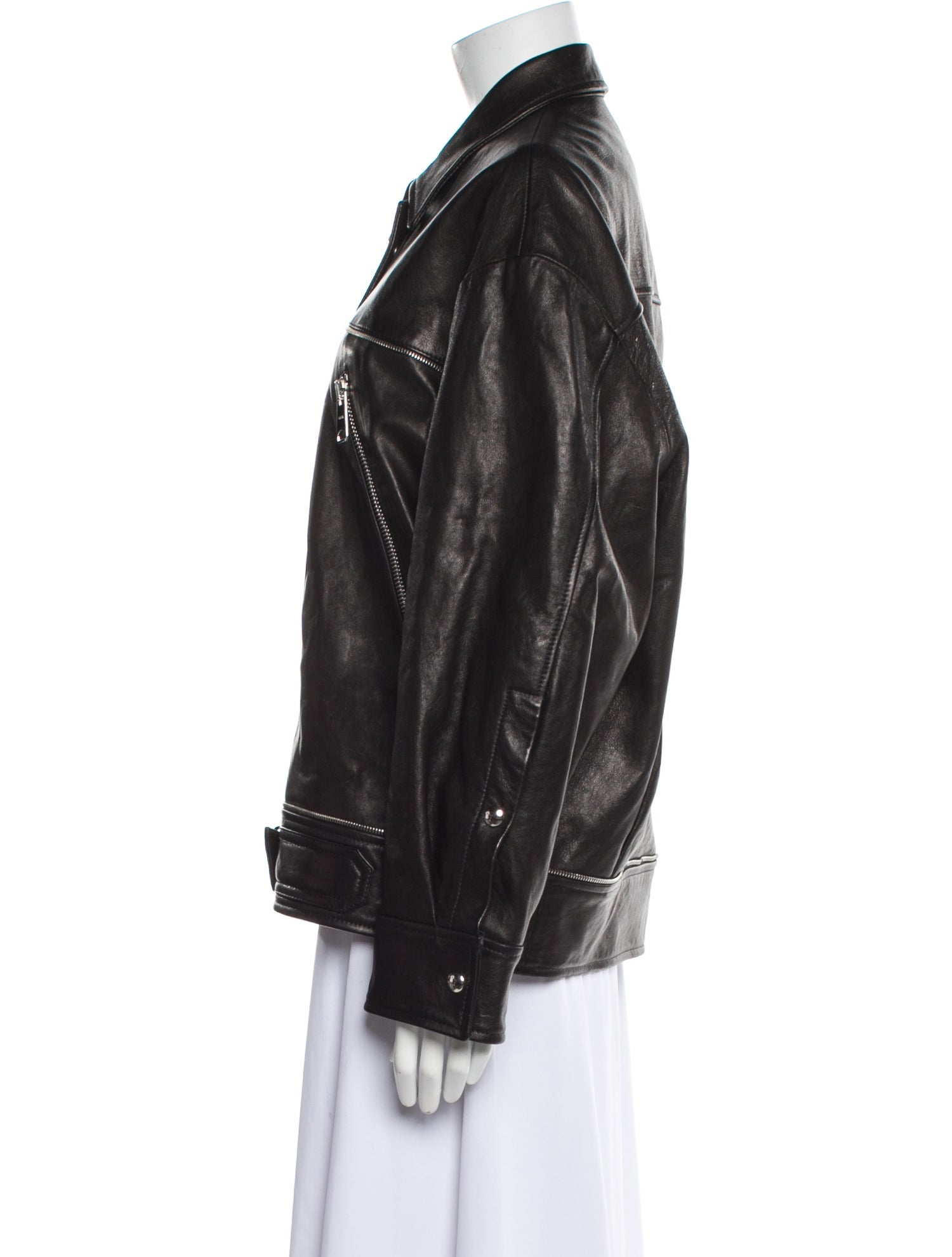 Khaite Leather Biker Jacket