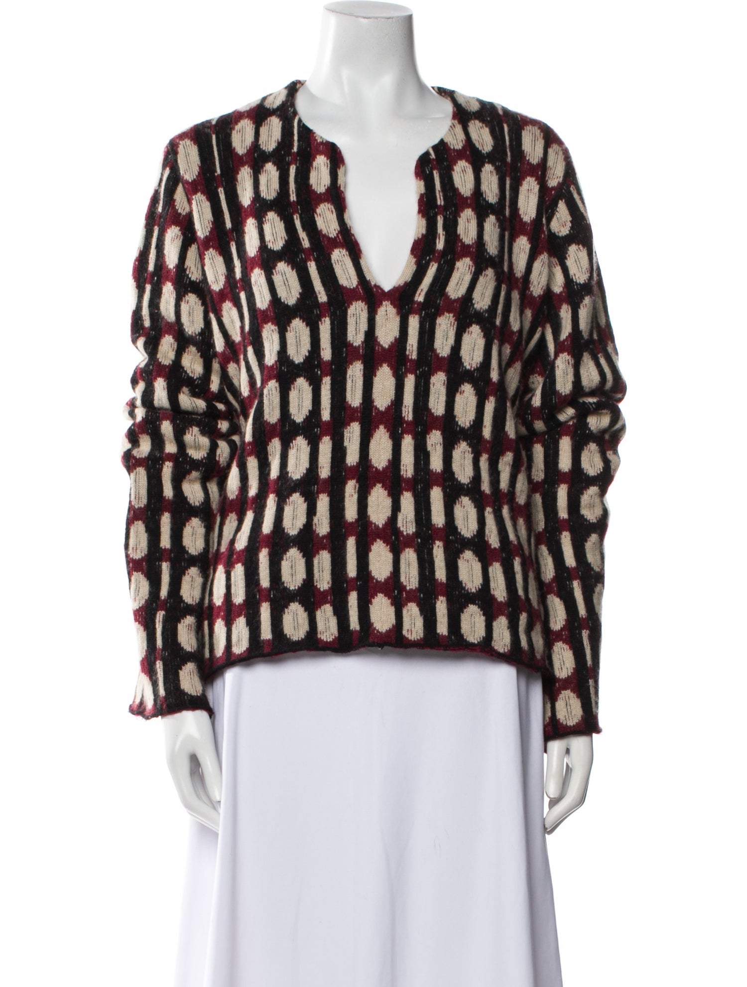 Khaite Cashmere Printed Sweater