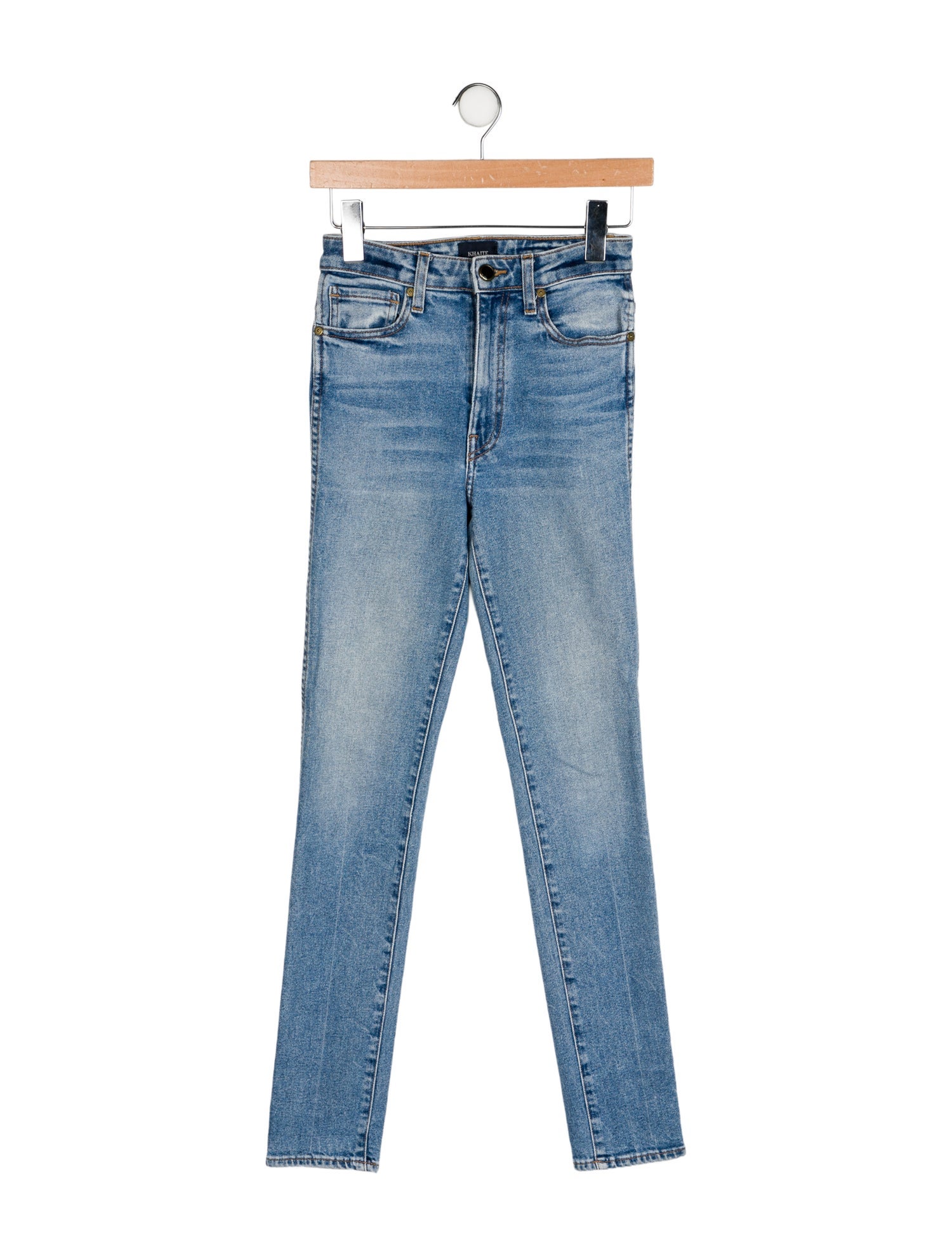 Khaite Mid-Rise Skinny Leg Jeans