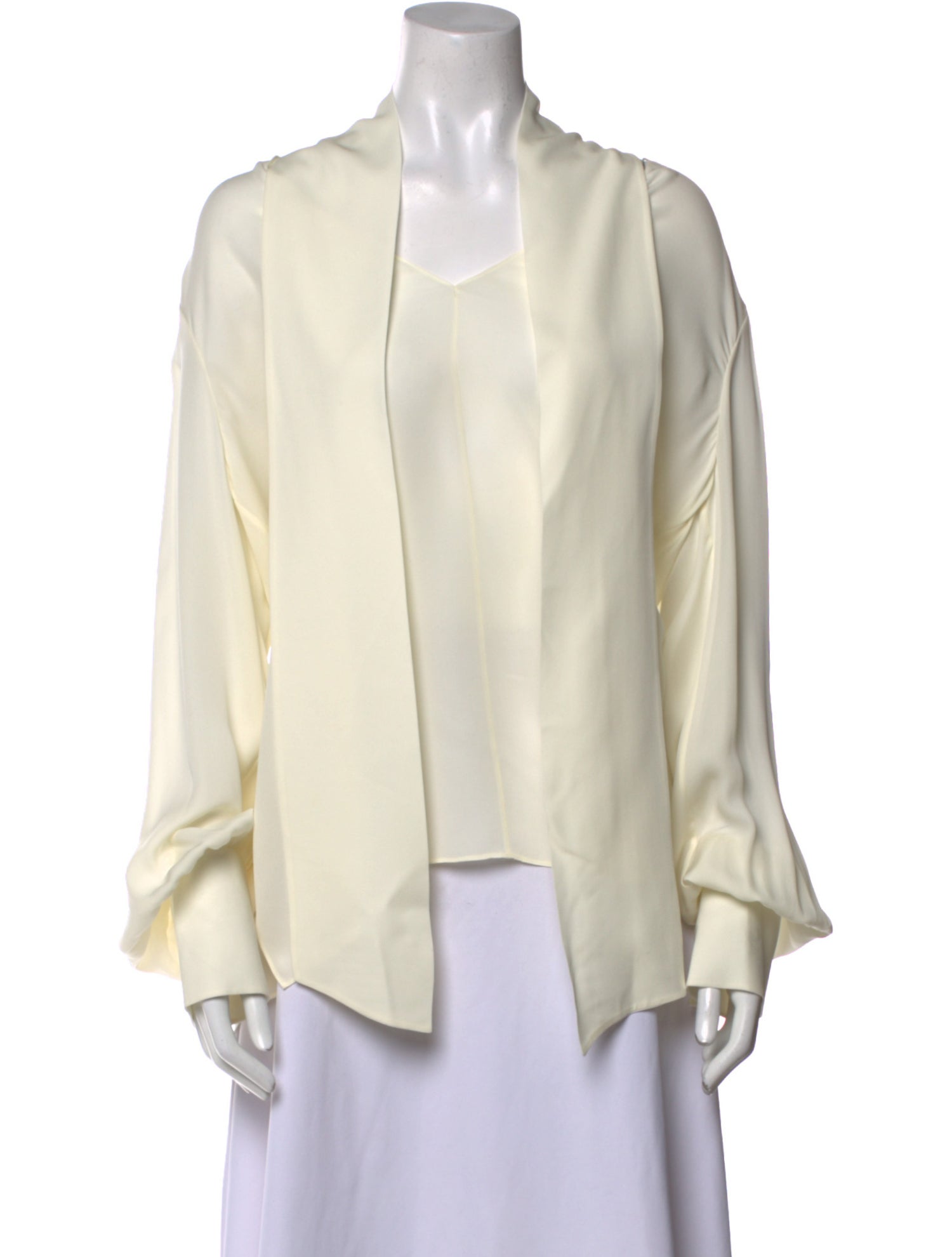 Khaite Silk V-Neck Blouse