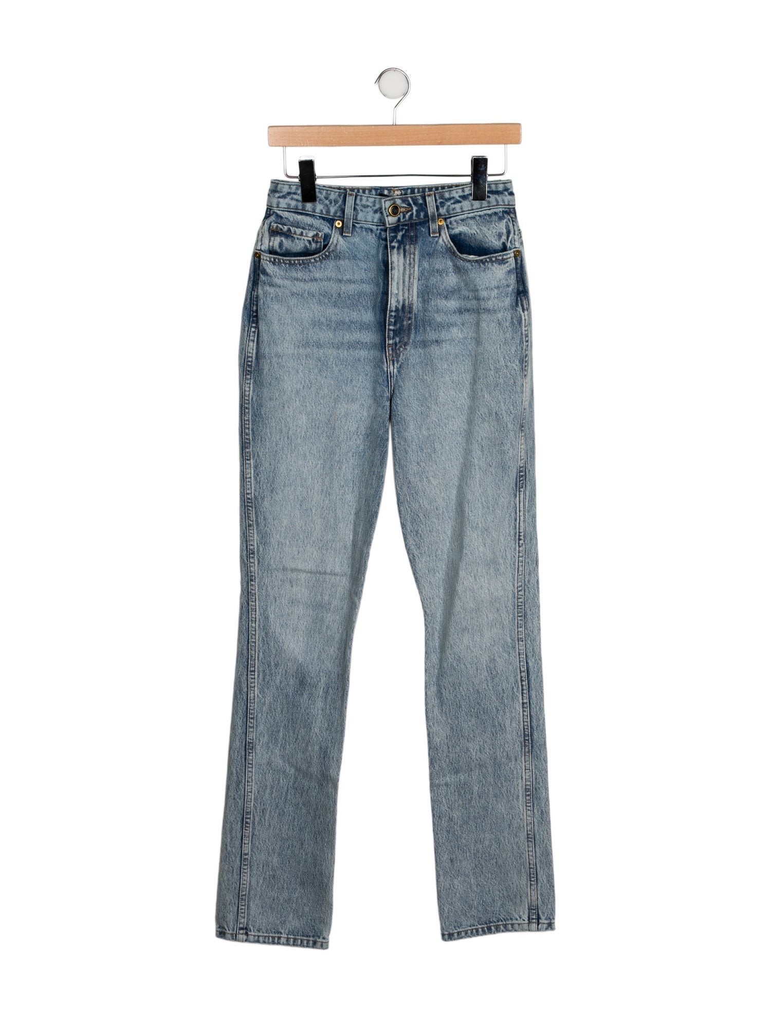 Khaite High-Rise Straight Leg Jeans w/ Tags